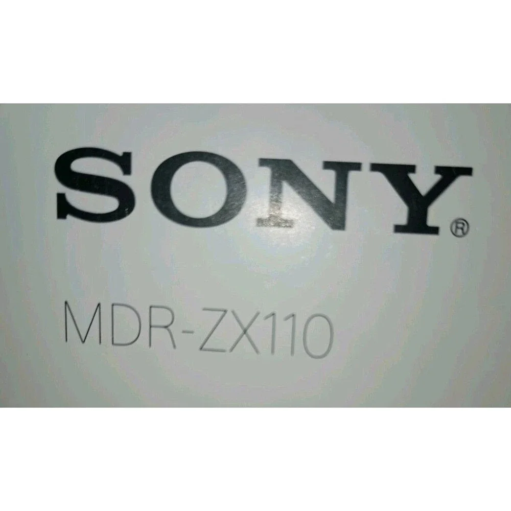 Sony MDR-ZX110 Black Wired 3.5mm Headphones 30mm Drivers. NEW In Box (P0062B6)